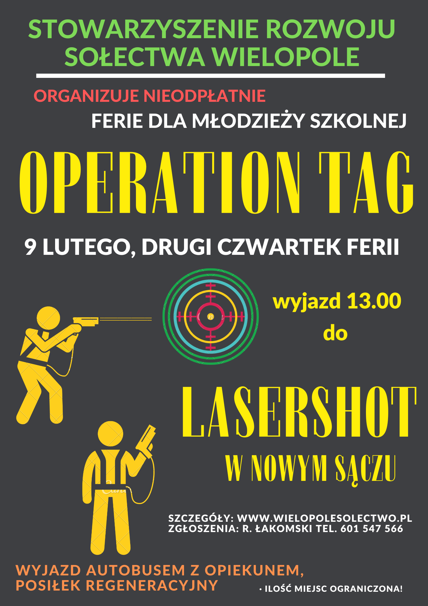 Wyjazd na Lasershot. Zapraszamy!